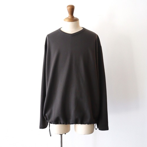 universal products. " DRAWSTRING L/S PULLOVER ( CHARCOAL )"