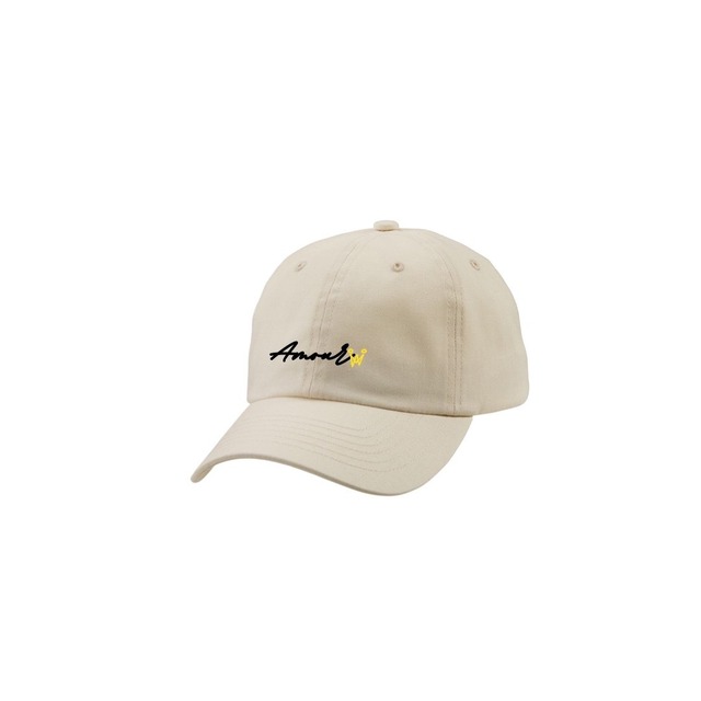 AMOUR Original cap (Ivory×Black)