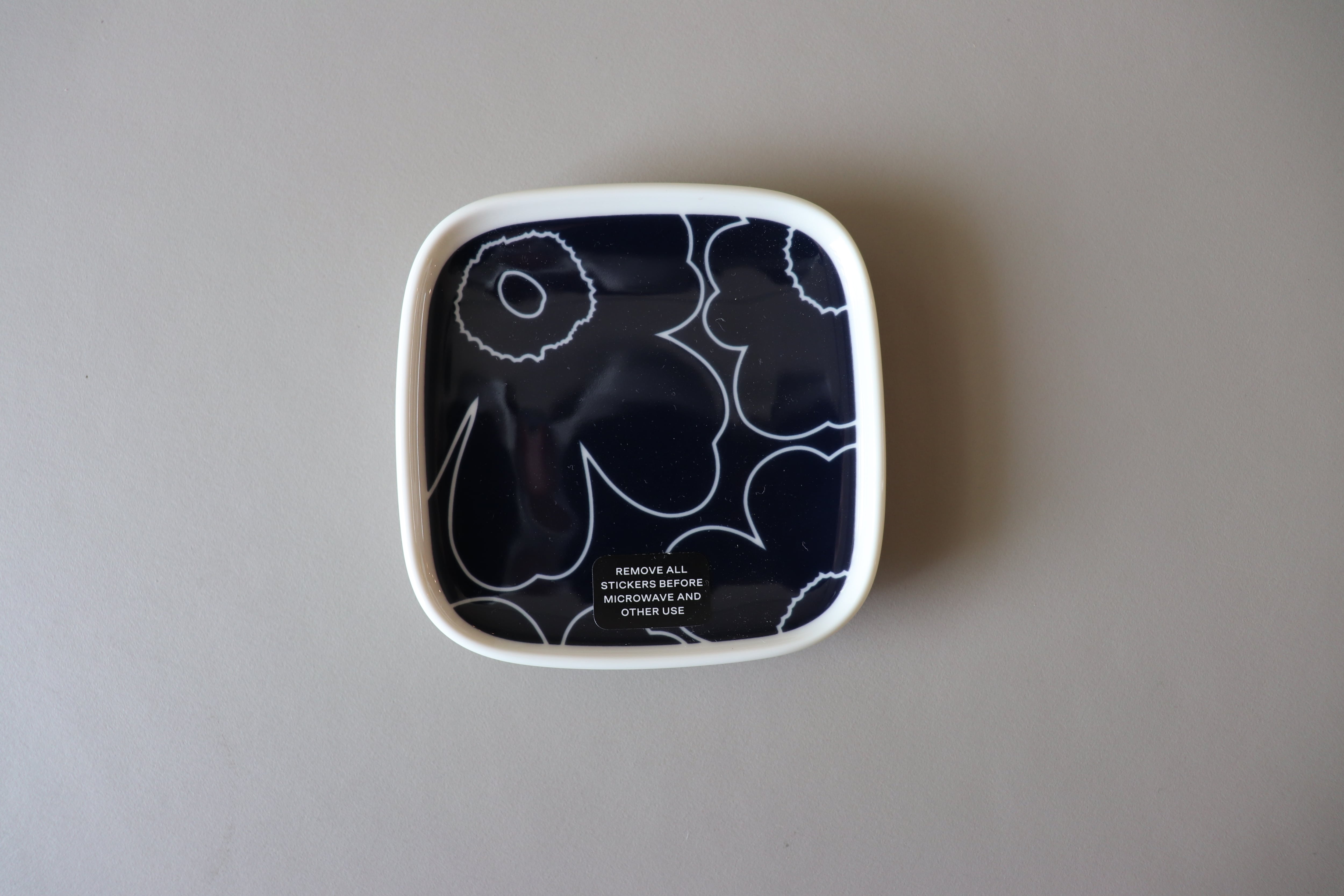 marimekko Unikko プレート 13.5cm スカイブルー×ホワイト | Linnel