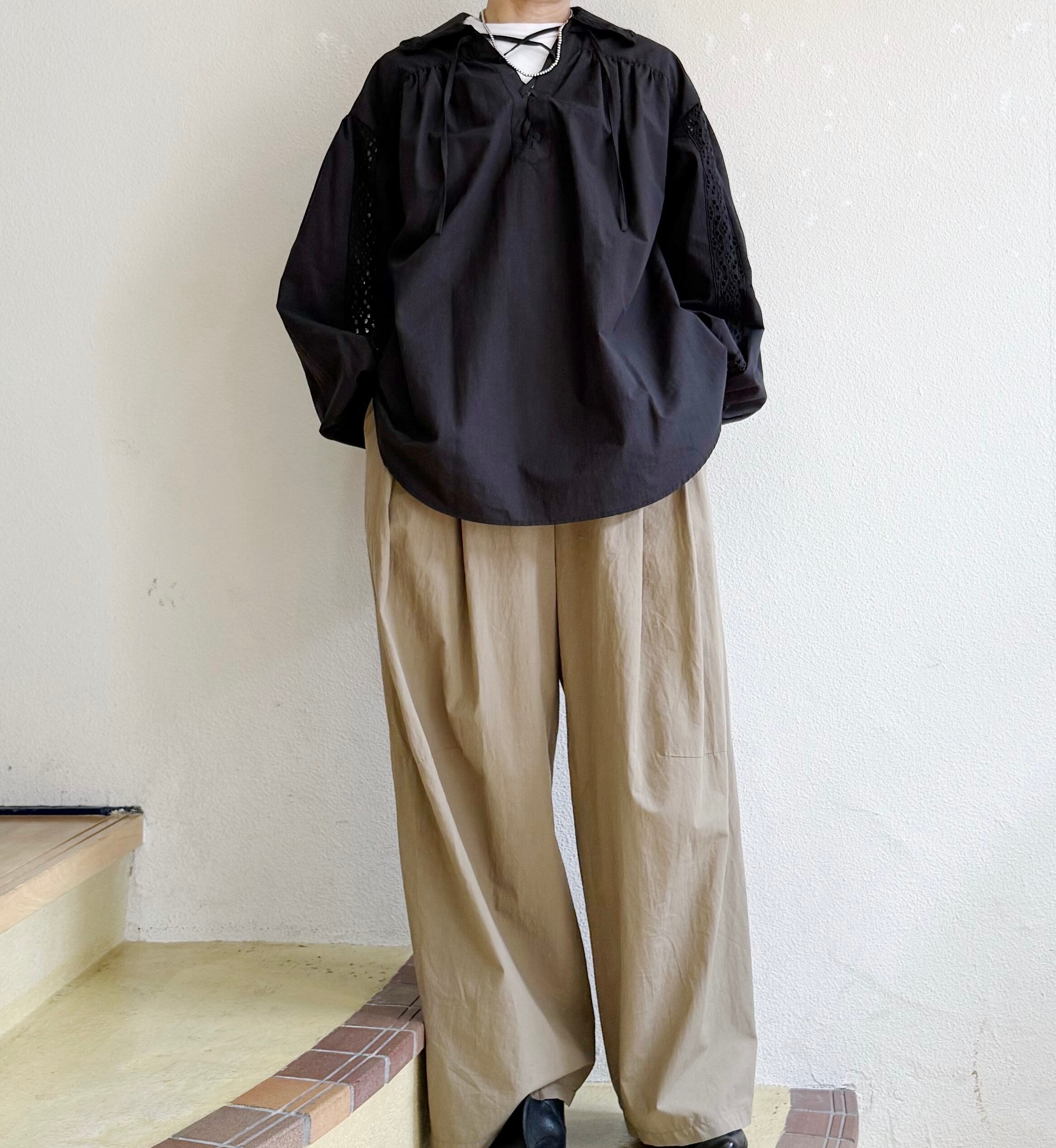 MEYAME/LACE SKIPPER BLOUSE | sprig