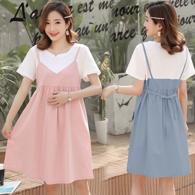 【新作】【送料無料】 綿のマタニティドレス妊娠中の女性の服夏の妊娠中のドレスマタニティGravidaVestidos妊娠中 コットン サマー 夏物 AL expec375677571475
