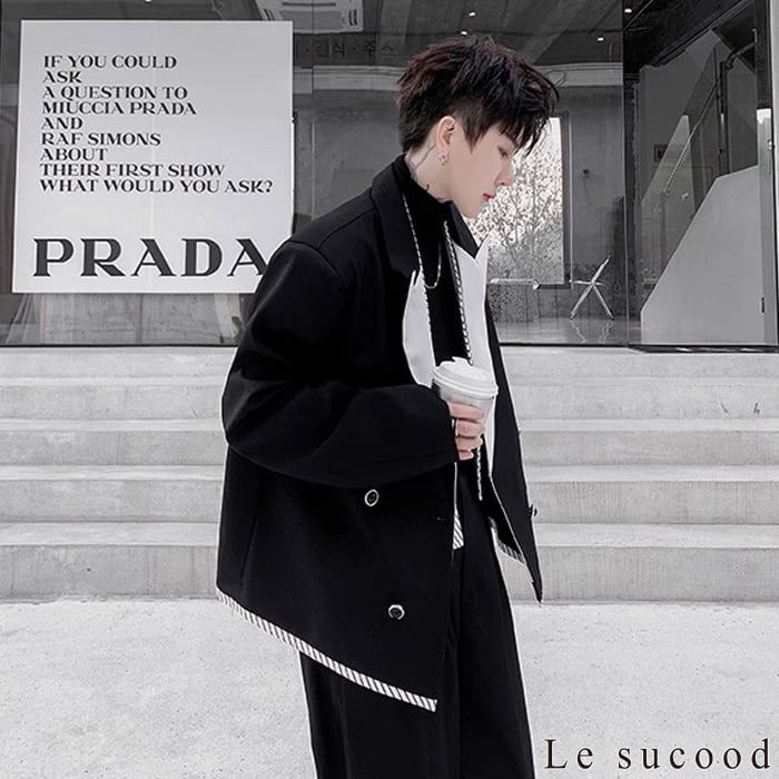 お支払い確認後20日以内発送】Le sucood コントラストカラーカジュアル