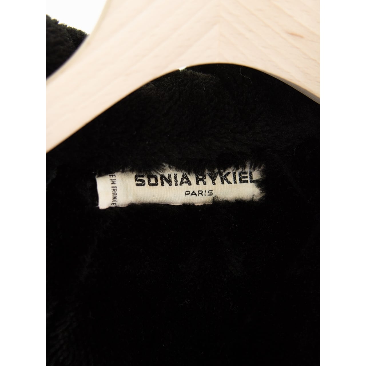 SONIA RYKIEL】Made in France Acrylic-Cotton Boa Fleece Jacket