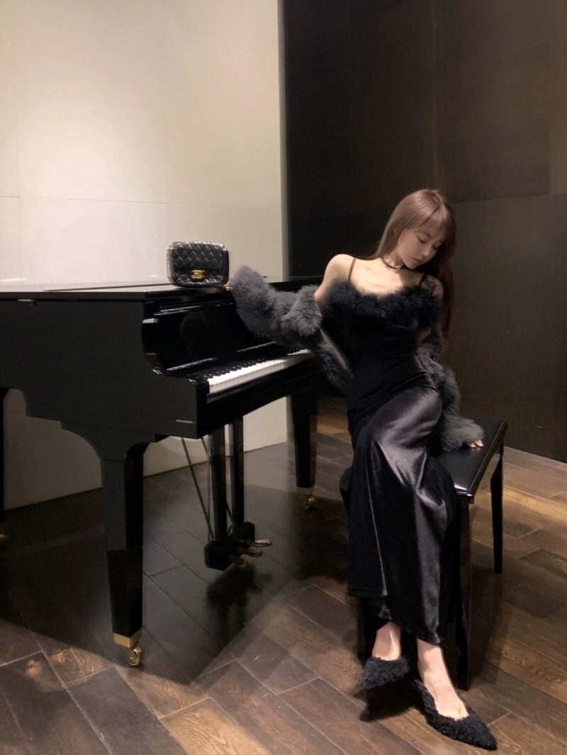 dress】フェイクファーキャミワンピース N2400 | nanastyle