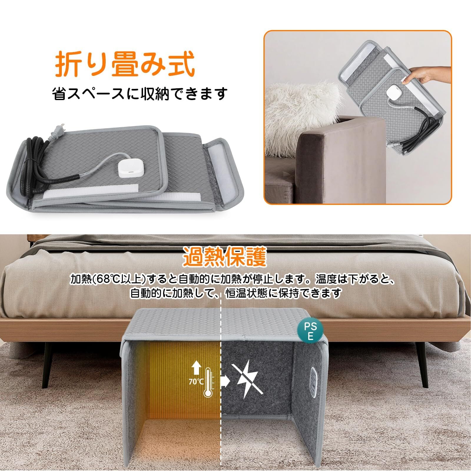 新着商品】Ninonly パネルヒーター ペット 足元パネルヒーター デスク