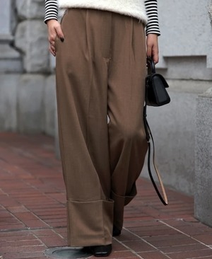 ナンバーミーTOKYO"BROAD WIDE PANTS"CAMEL