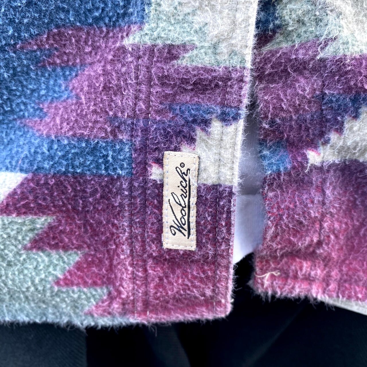 90年代 ウールリッチ ネイティブ柄 フランネルシャツ レディースM