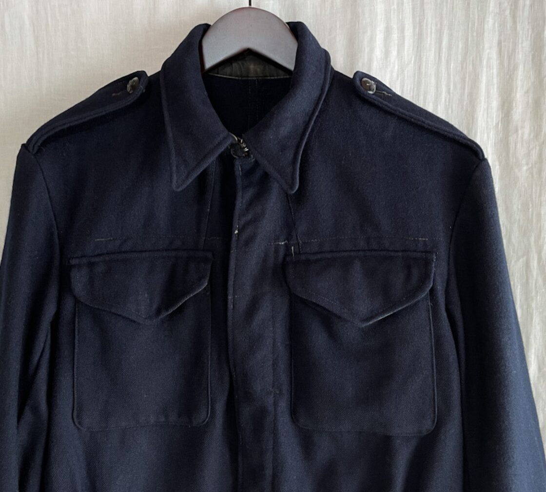 貴重 50s イギリス軍 英軍 バトルドレスジャケット size 15 ネイビー 