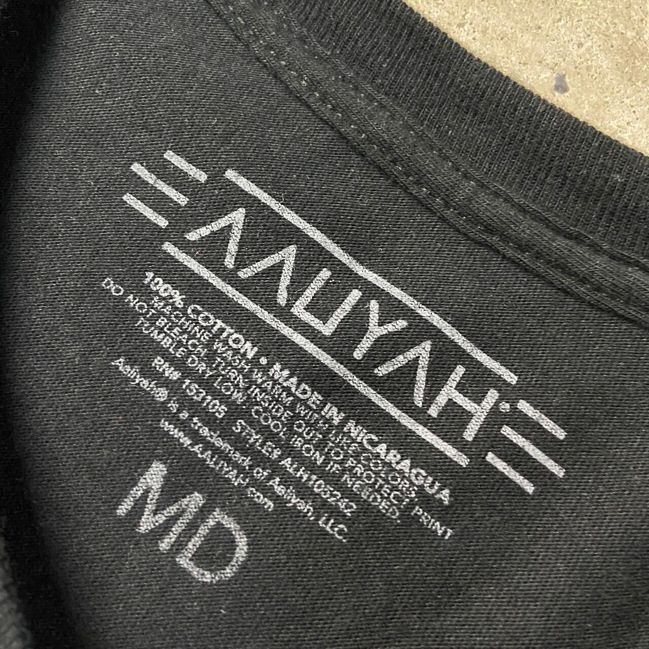 AALIYAH アリーヤ アーティスト バンドTシャツ メンズM 古着 フォト