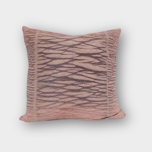 クッションカバー｜ピンク×グレー