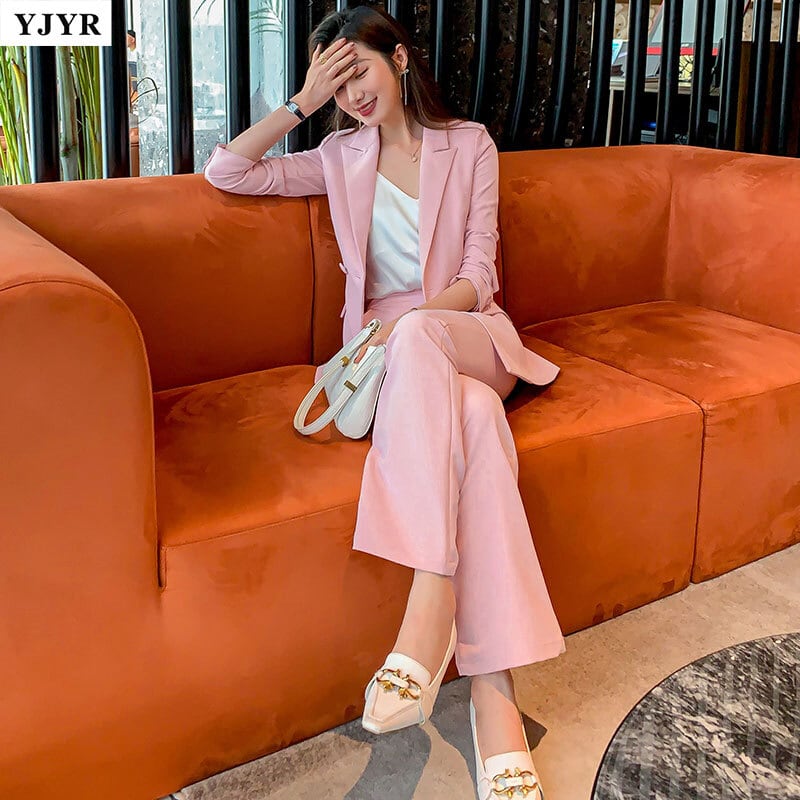 韓流スターKOREAピンクスーツセットアップウィンター☆秋冬 ⦿韓国