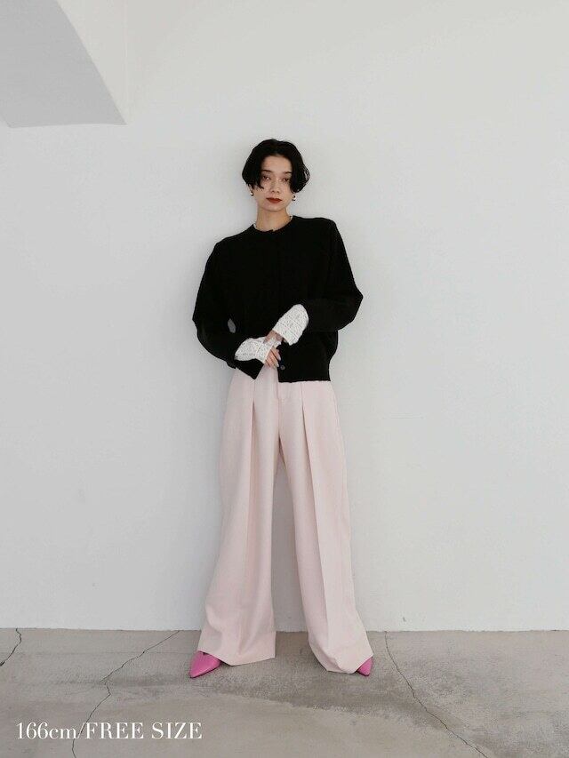 lace sleeve knit cardigan | Katrin TOKYO