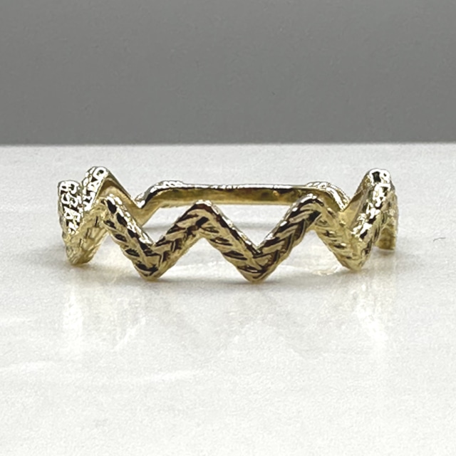 K10　BRAID ZIGZAG RING