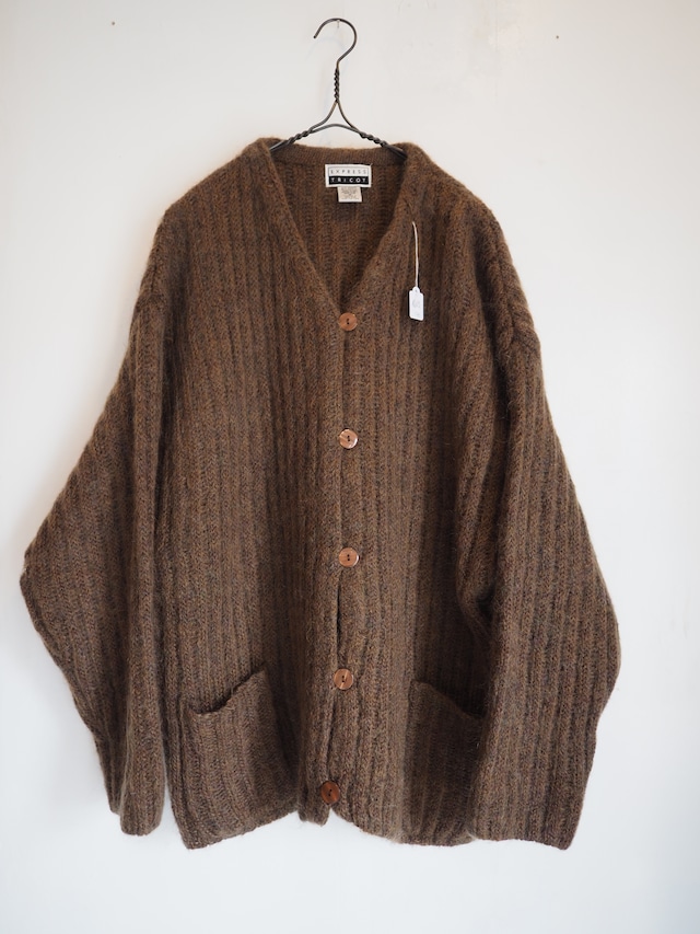 1990's Brown Mohair cardigan