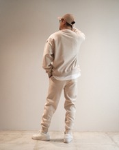 【#Re:room】WOOL BLEND HERRINGBONE SWEAT PANTS［REP311］