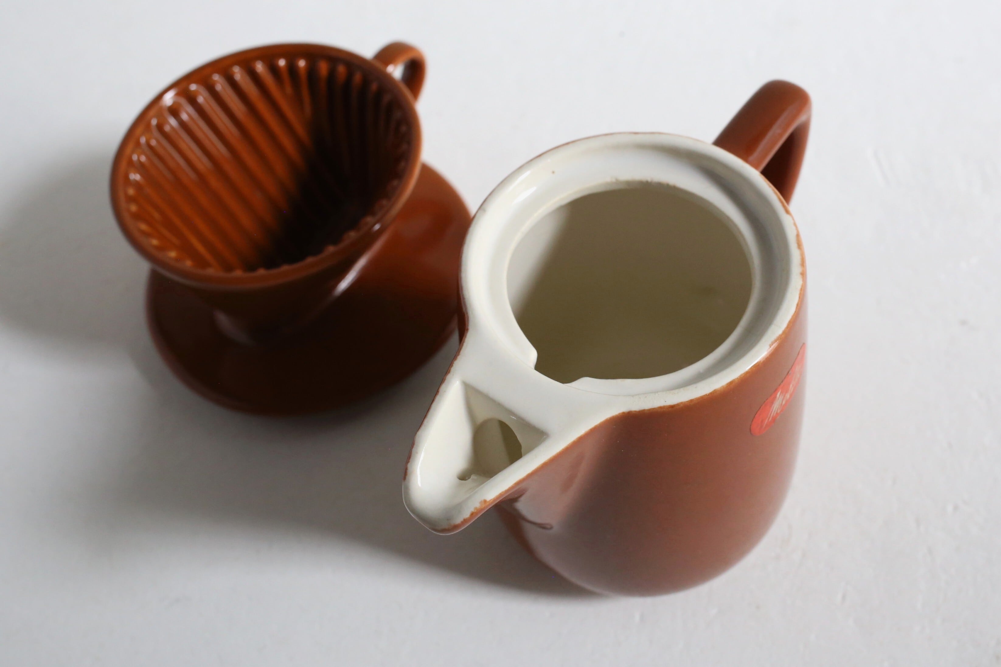 ●Melitta102 陶器メリタポットセット ●アクシス キャニスター ドイツ ヴィンテージ Melitta メリタ 陶器 ポット＆ドリッパー セット