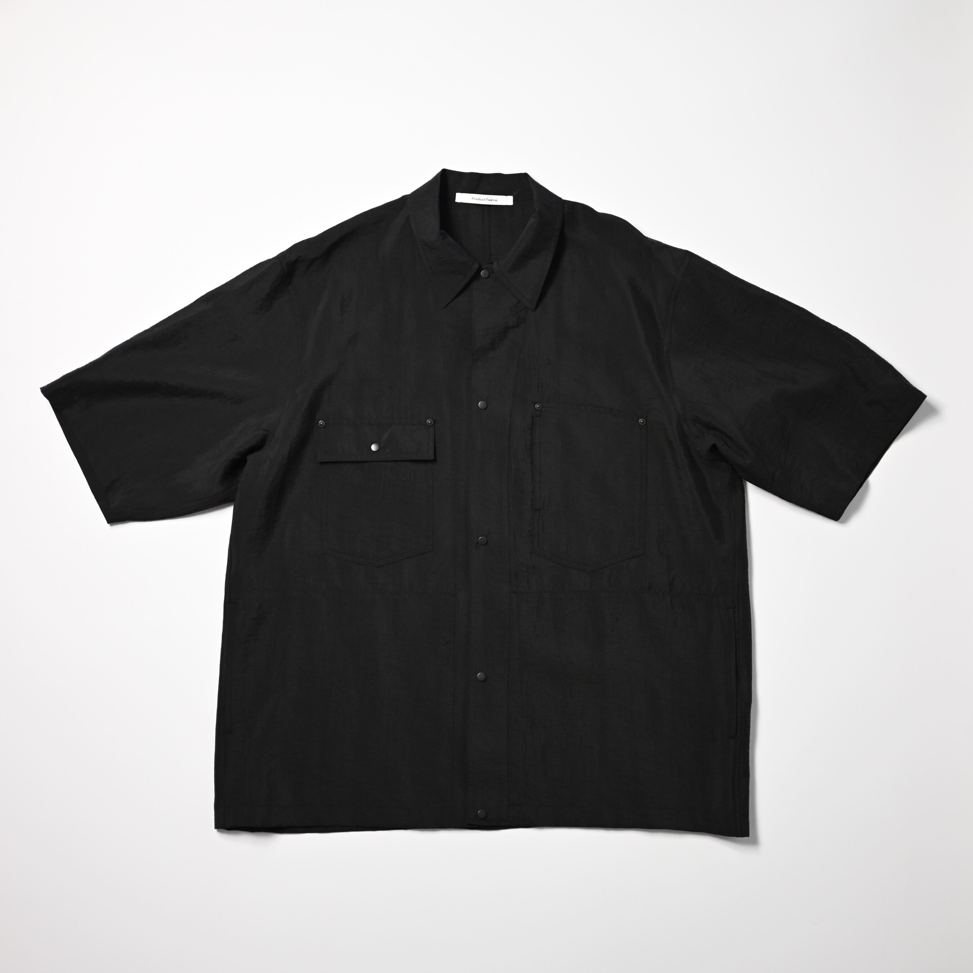 product twelve / Silk Nylon Short Sleeve Work Shirt | GANKO