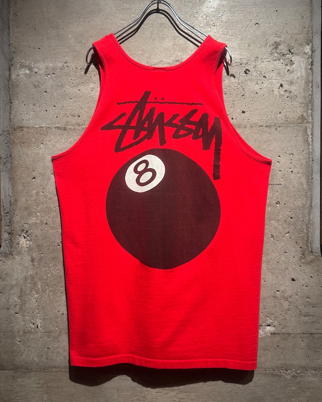【Caka】80's “Stüssy” 8-Ball Logo Vintage Tank Top