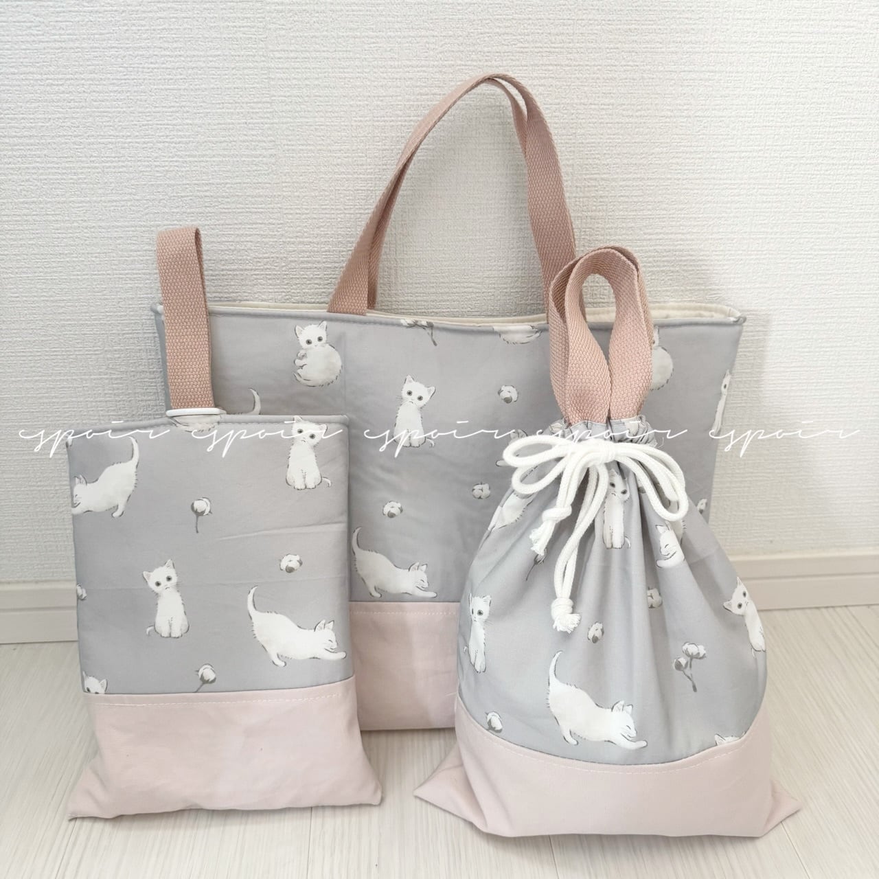 【送料無料】入園入学3点セット(バレエ/バレリーナ刺繍柄)NV 送料無料】入園入学3点セット(バレエ/バレリーナ刺繍柄)NV | espoir