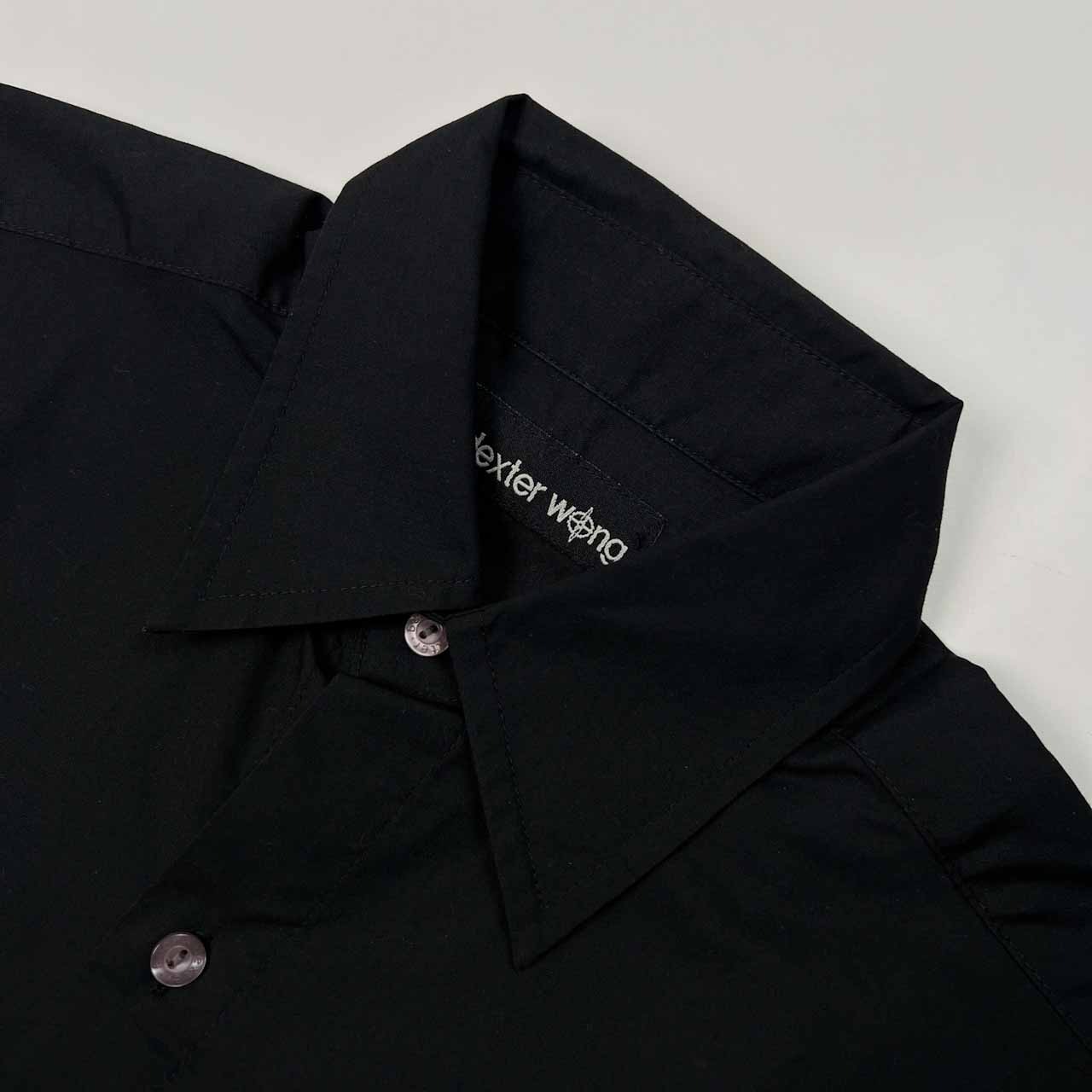 90s Dexter Wong デクスター ウォン シャークプリント 半袖シャツ サイズ S /ブラック/ビンテージ/バスストップ