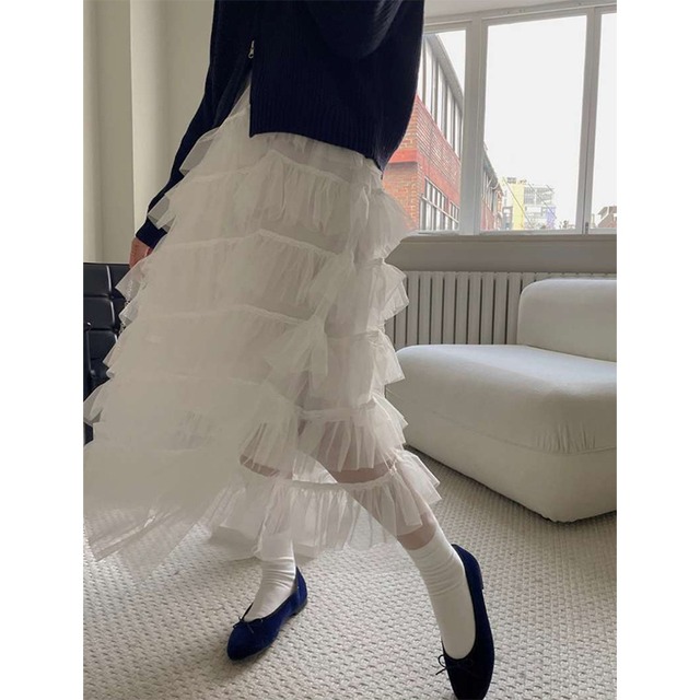 tiered frill skirt　10151