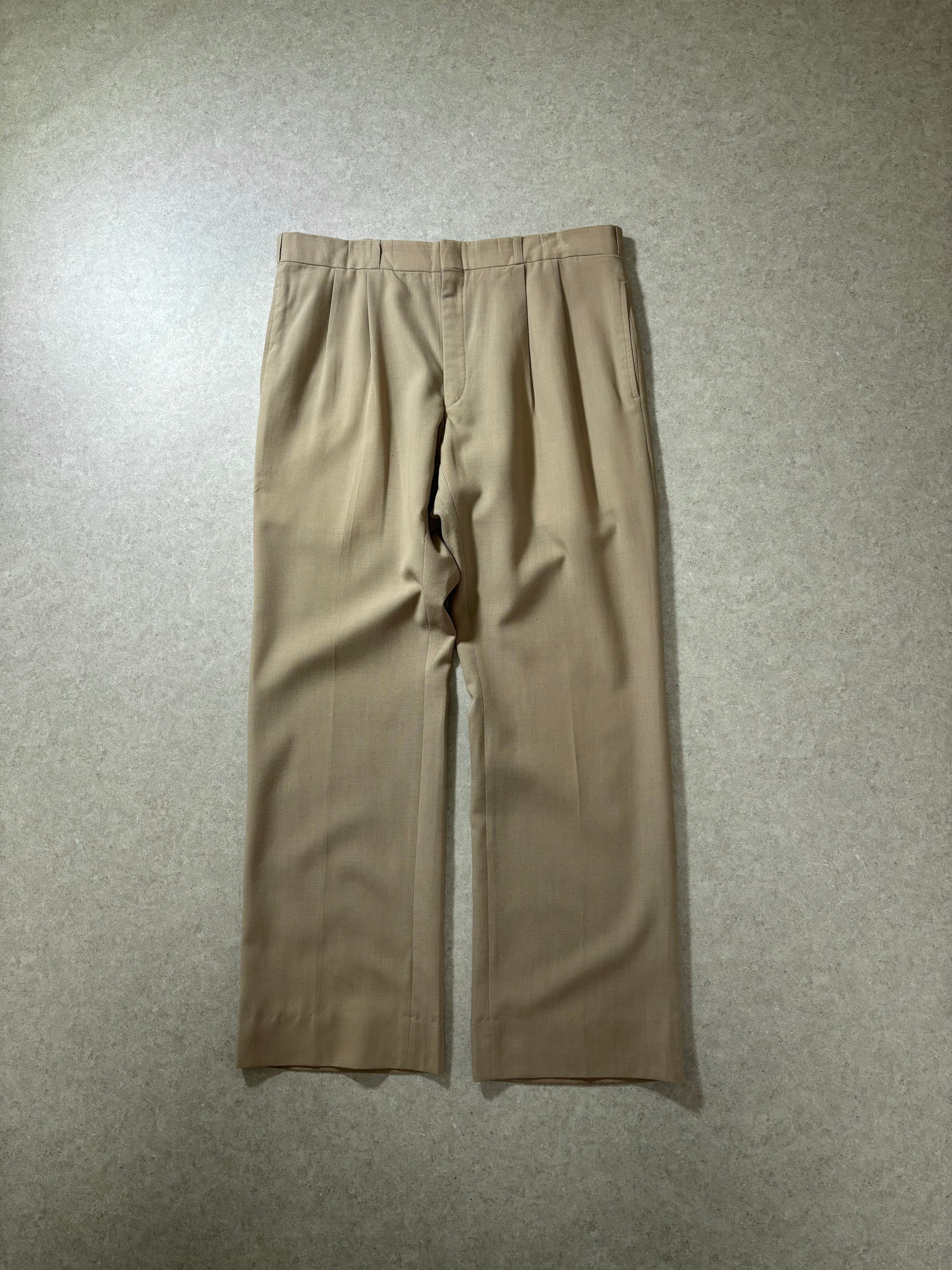 42 TALON zip” slacks ivory | 古着屋2000
