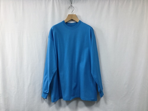 MAISON EUREKA " GIZA COTTON L/S PACK TEE " BLUE