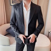 slim leather shirt 00085