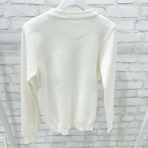 キラキラビジュー付き春ニット　12900➕tax