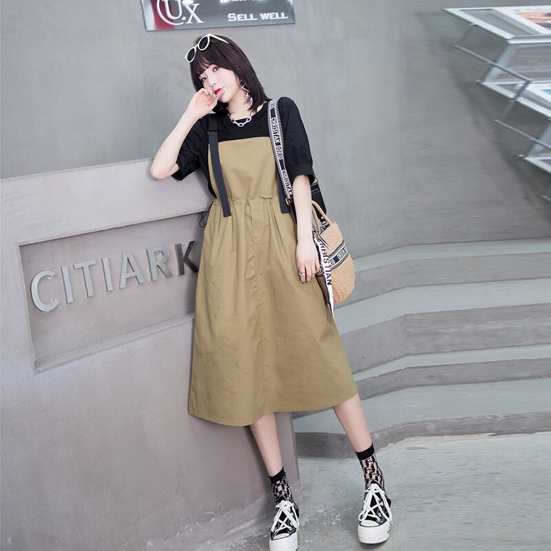 スタイルTシャツ ドレス サマー薄手スカート 大きめサイズ 夏物 ミックスインファッション49484286075