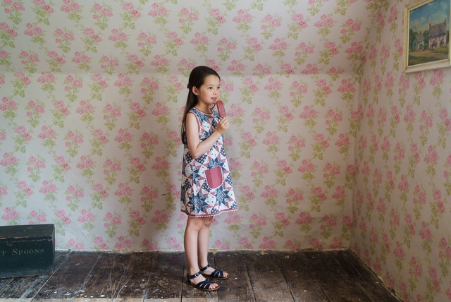 《即納》outlet / Little Cotton Clothes /Hannah Dress - Patchwork Floral