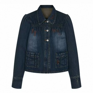 [BETWEENAND] Washed Key Star Denim Jacket