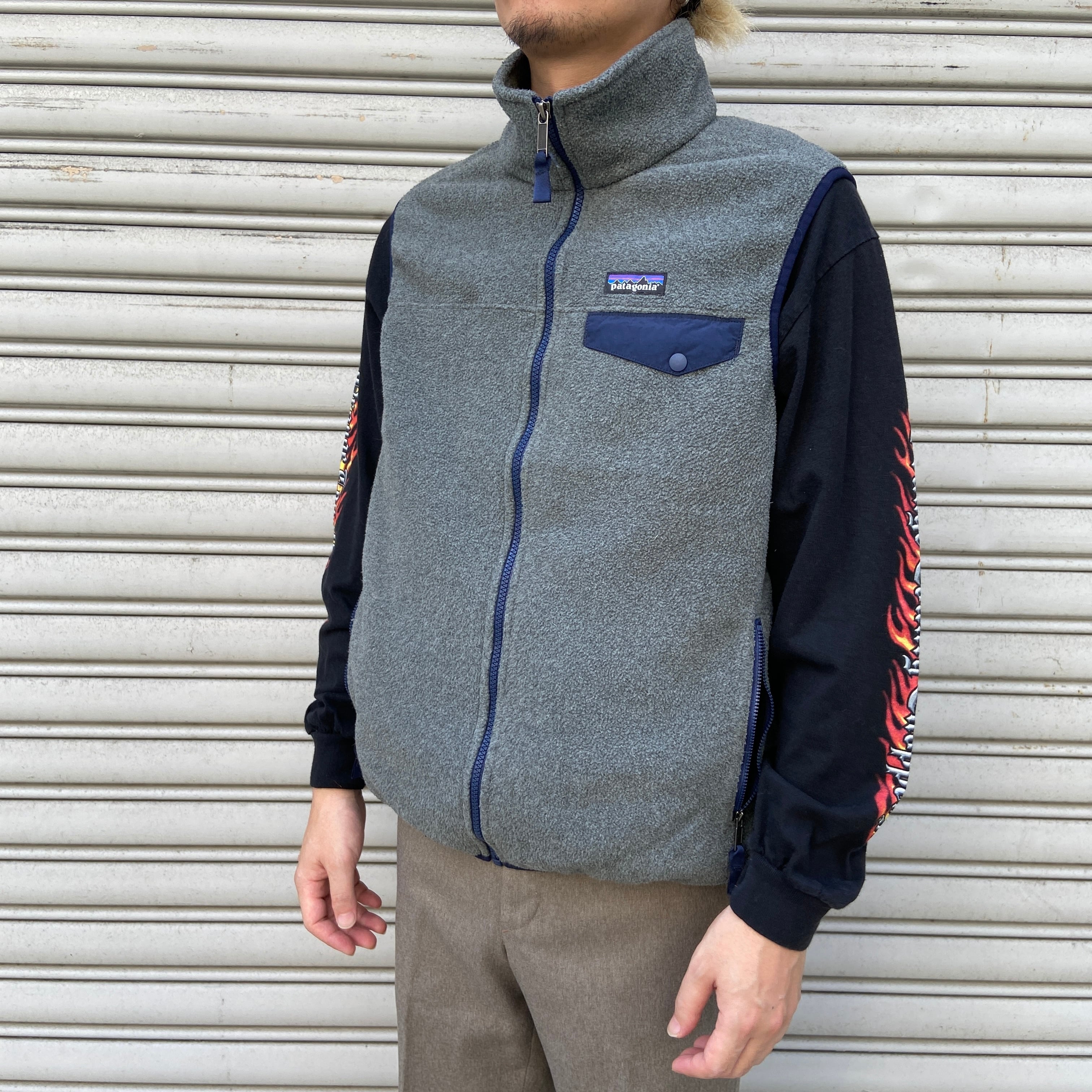 patagonia パタゴニア シンチラフリースベスト 16年製 グレー M | 古着
