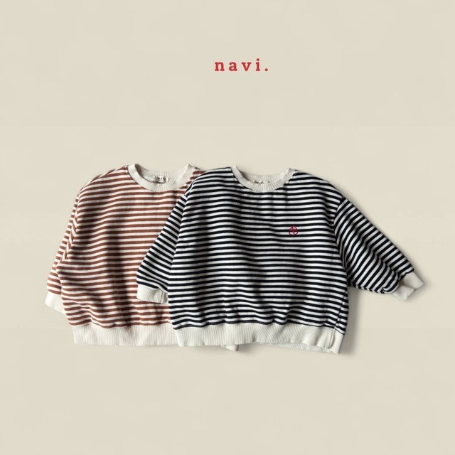 【取寄】navi.｜jane sweatshirt｜ジェインスウェット｜S-JL｜kids&jr｜25 winter