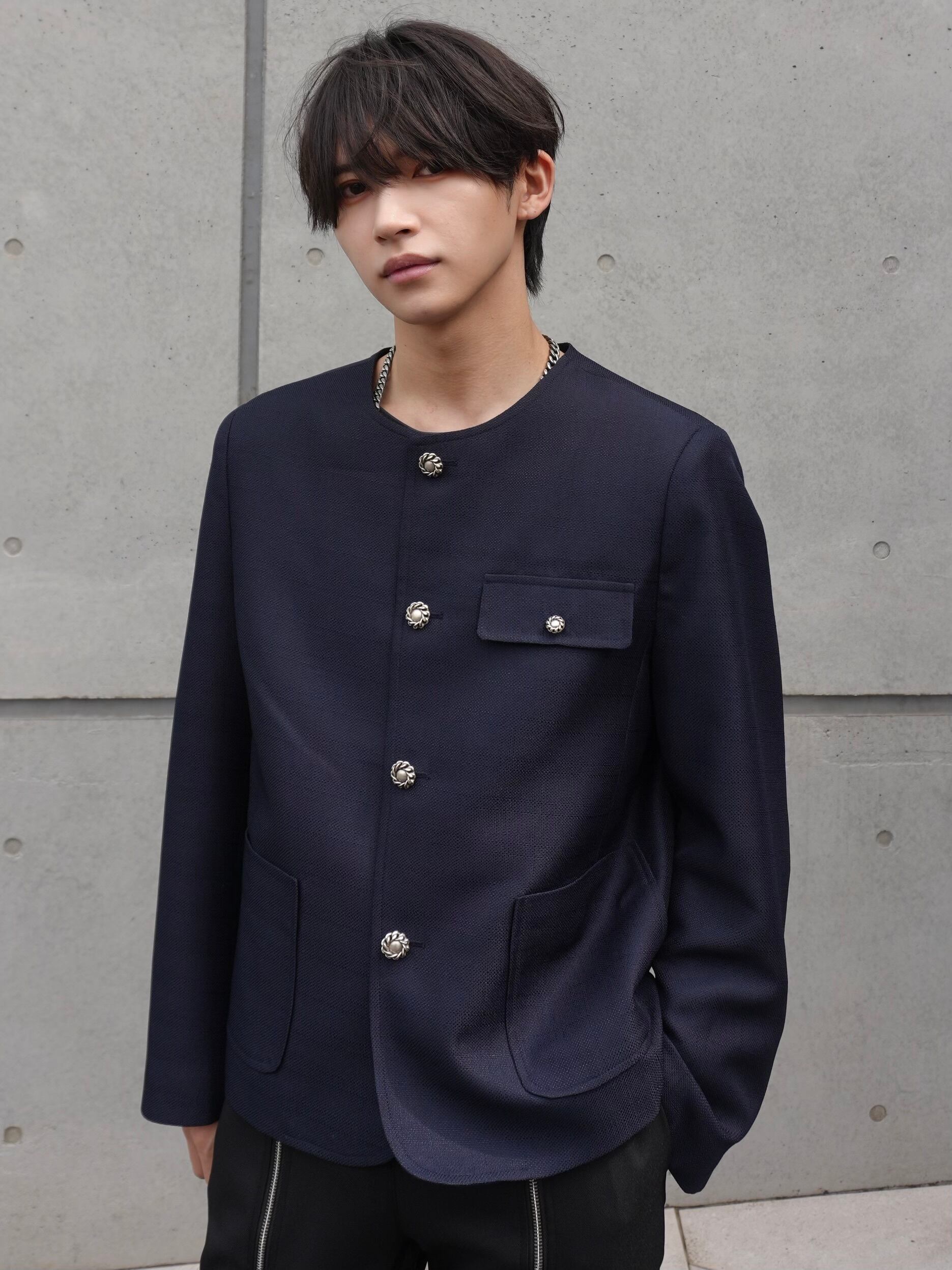 【ALUDE】shining button tweed jacket ALUDE SELECT】silver antique button tweed jacket(2color) | 【ALUDE