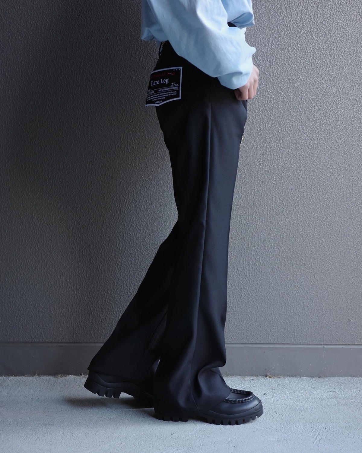 DAIRIKU 【Flare Pressed Pants】 lloomm