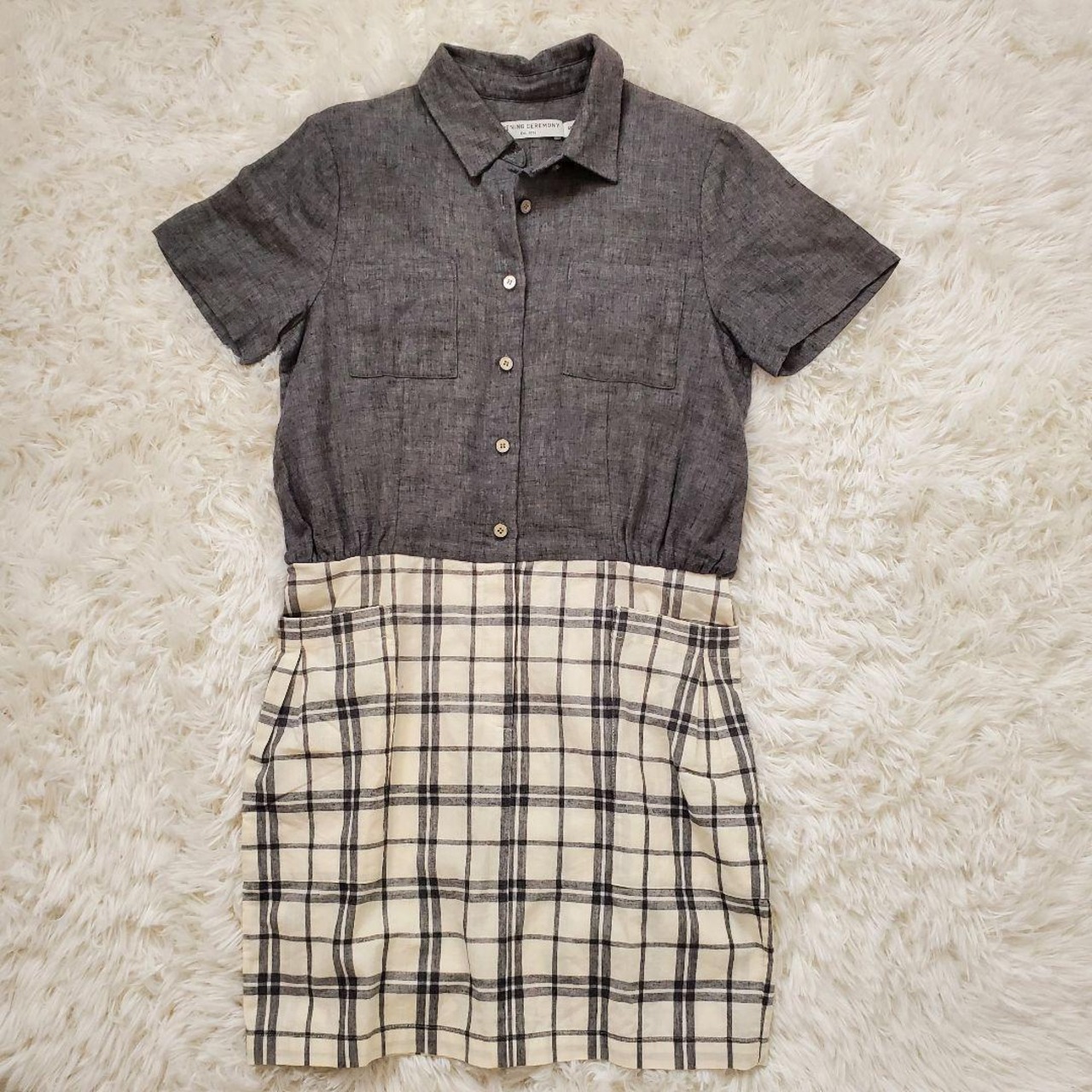 【USED】オープニングセレモニ‐春ワンピース　美品　可愛い カジュアル