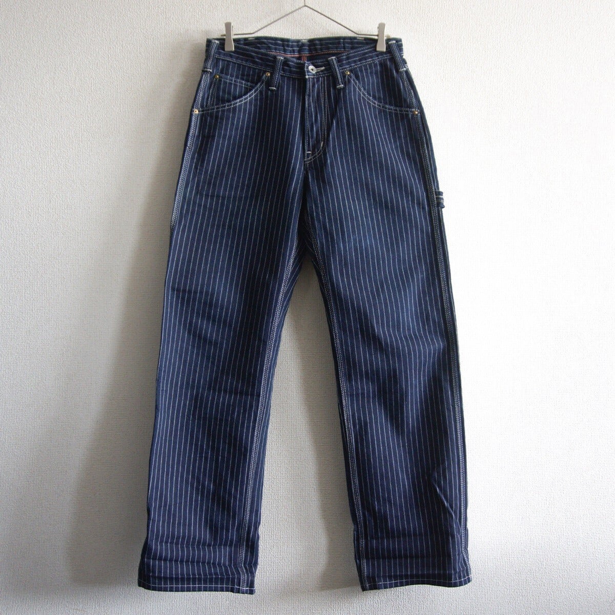 美品】IRON HEART【10.5oz ヘリンボーン ダブルニー ロガージーンズ