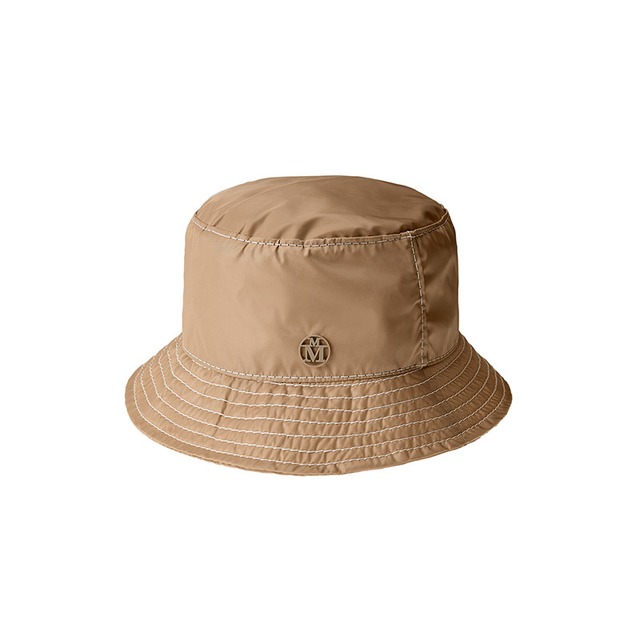 MAISON MICHEL  -JASON- ：waterproof BEIGE nylon bucket hat