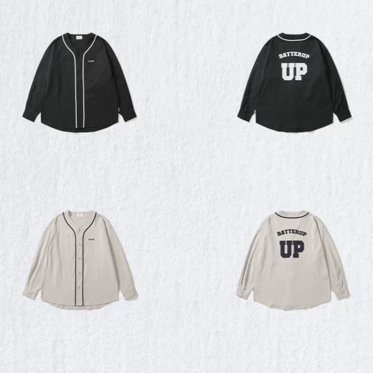 Piped baseball button shirt 1522 - 13