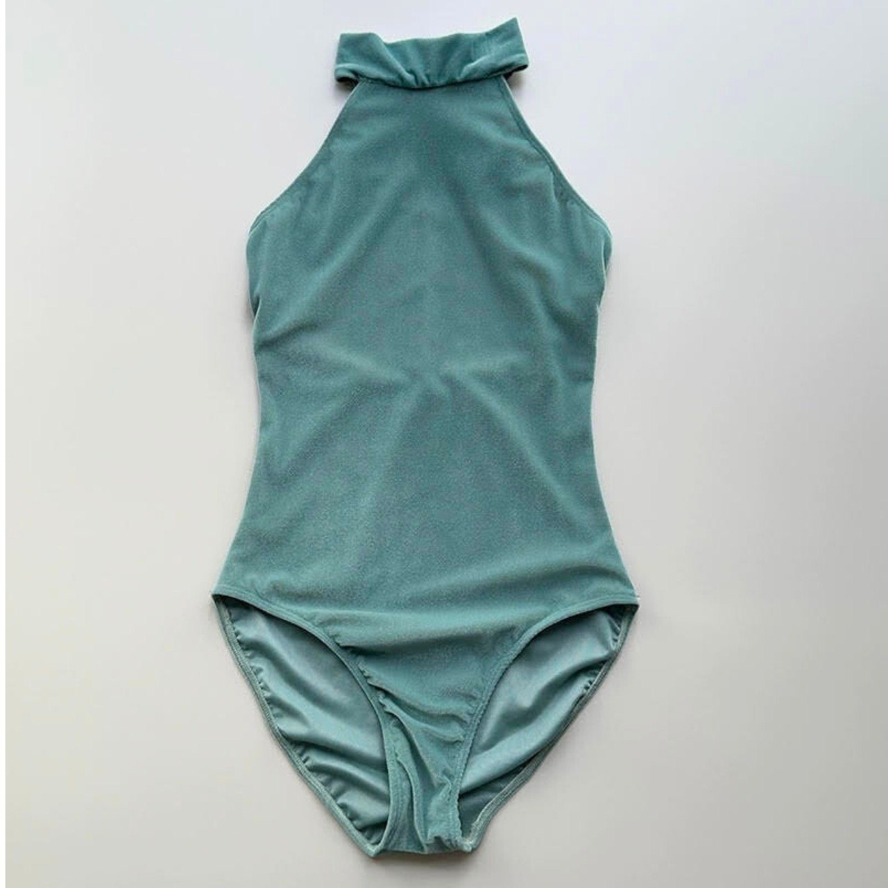 ベロア ノーブル ホルターネック レオタード 2色展開 L1291