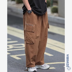 サイドファスナーポケットカジュアルパンツ vi1519