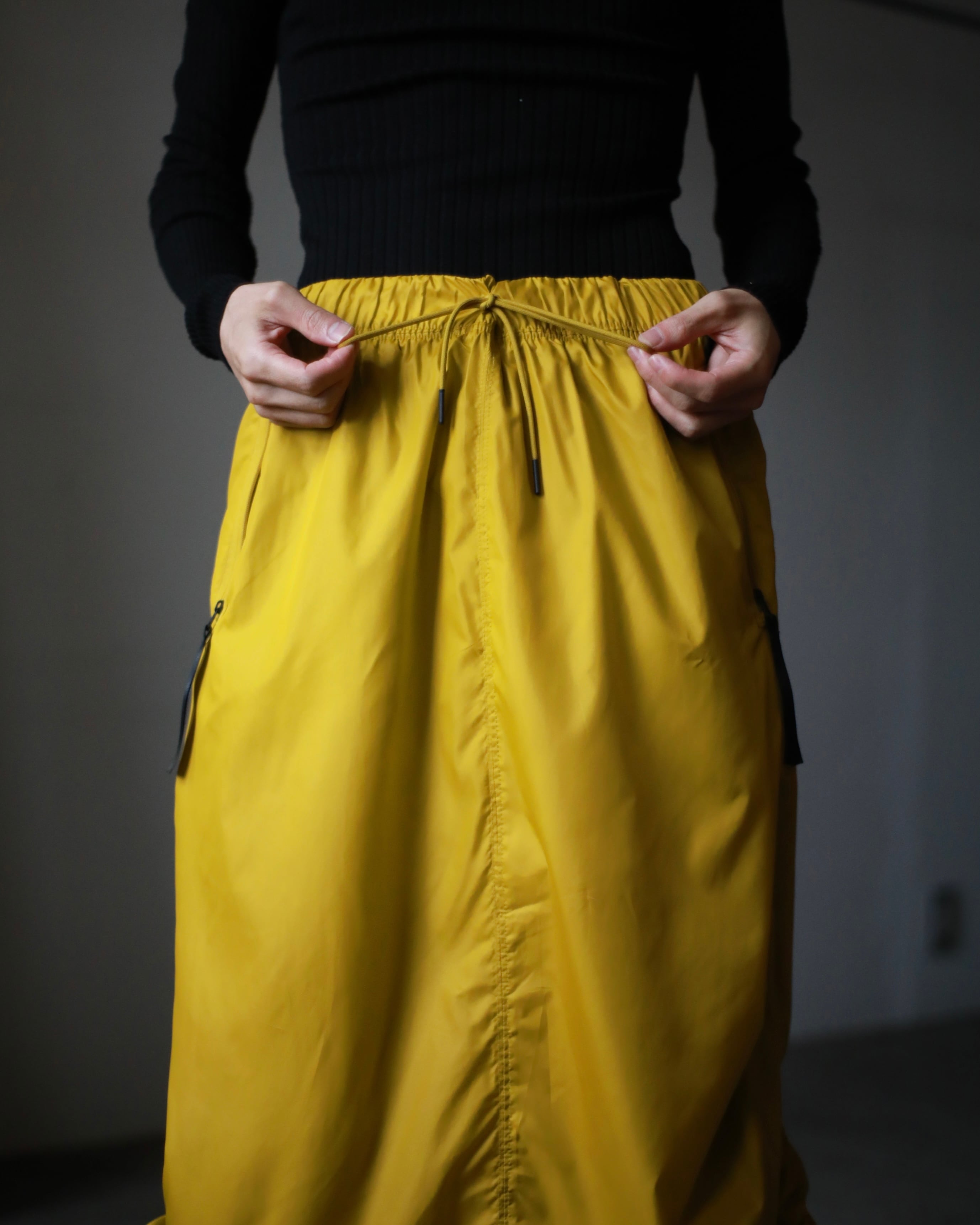 Nike Sportswear Tech Pack Wrap Skirt In Black/ Black/ Black