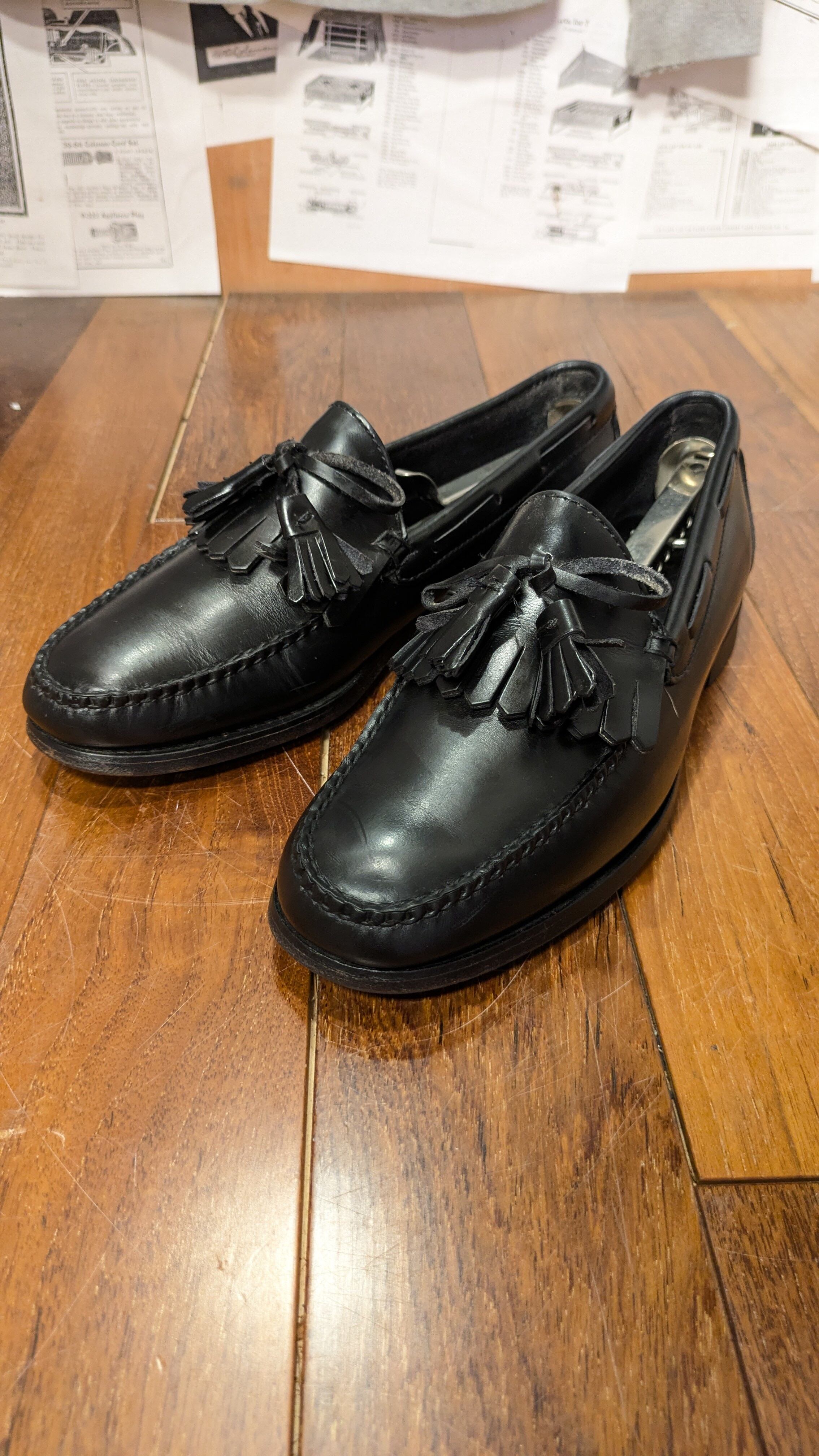 L.L.Beanタッセルローファー Vintage LLBEAN Quilt Tassel LOAFER LeatherShoes USA ビンテージ