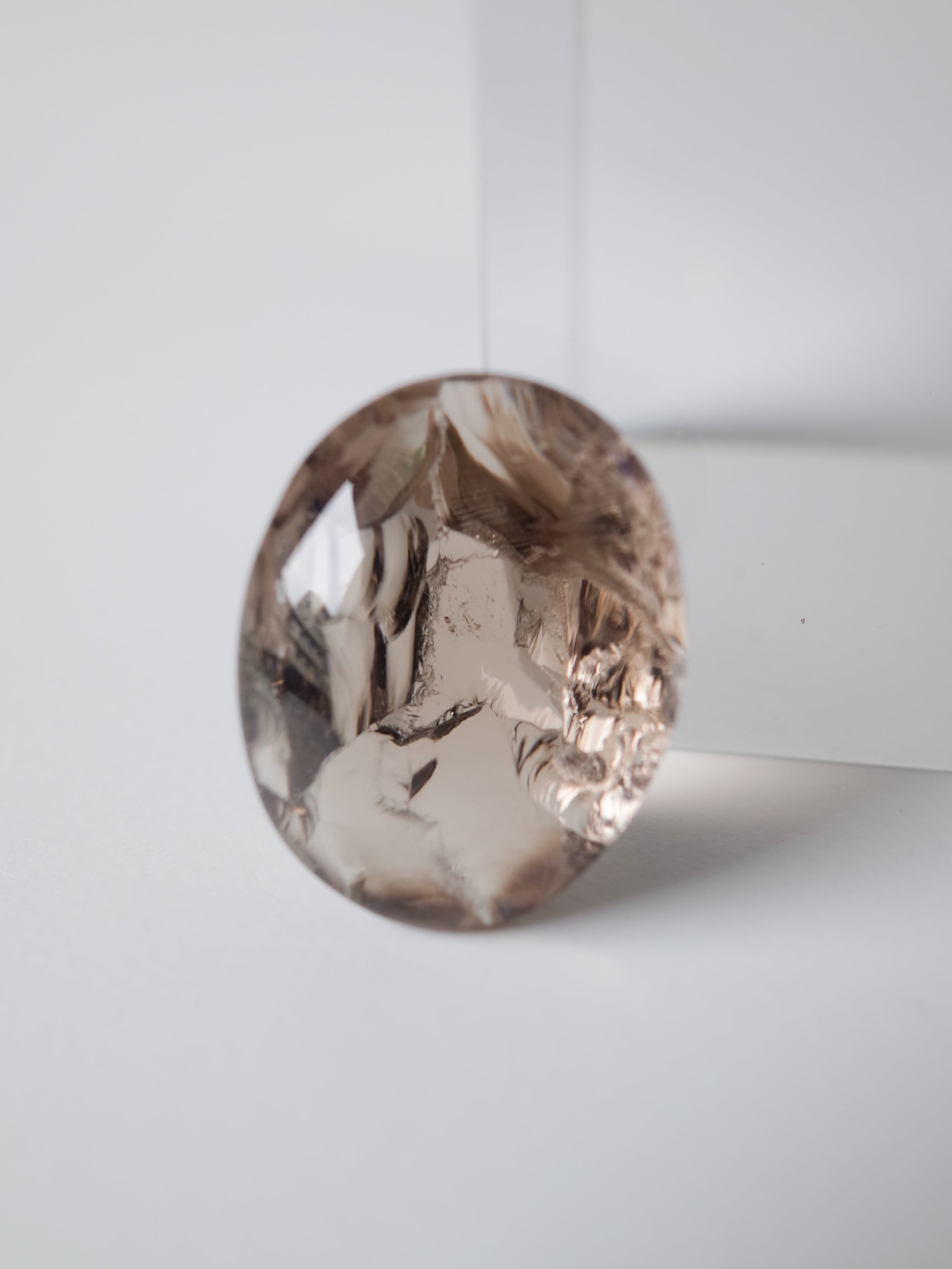 かっこみ水晶 Smokey Quartz (cabochon) - 04