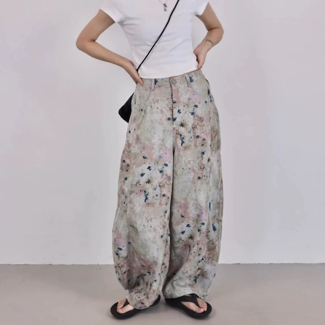 Paint Pattern Pants 01420