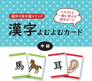 漢字よむよむカード(中級セット)PDFプリント24枚付き