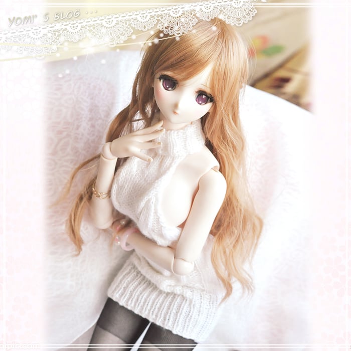 BJDドール用衣装 ロングセーター ⭐️long sweater⭐️ セクシー sexy chic ホワイト white  SDGR/DD/MSDサイズ人形用/I.YOMI DOLL | BTGARDEN powered by BASE