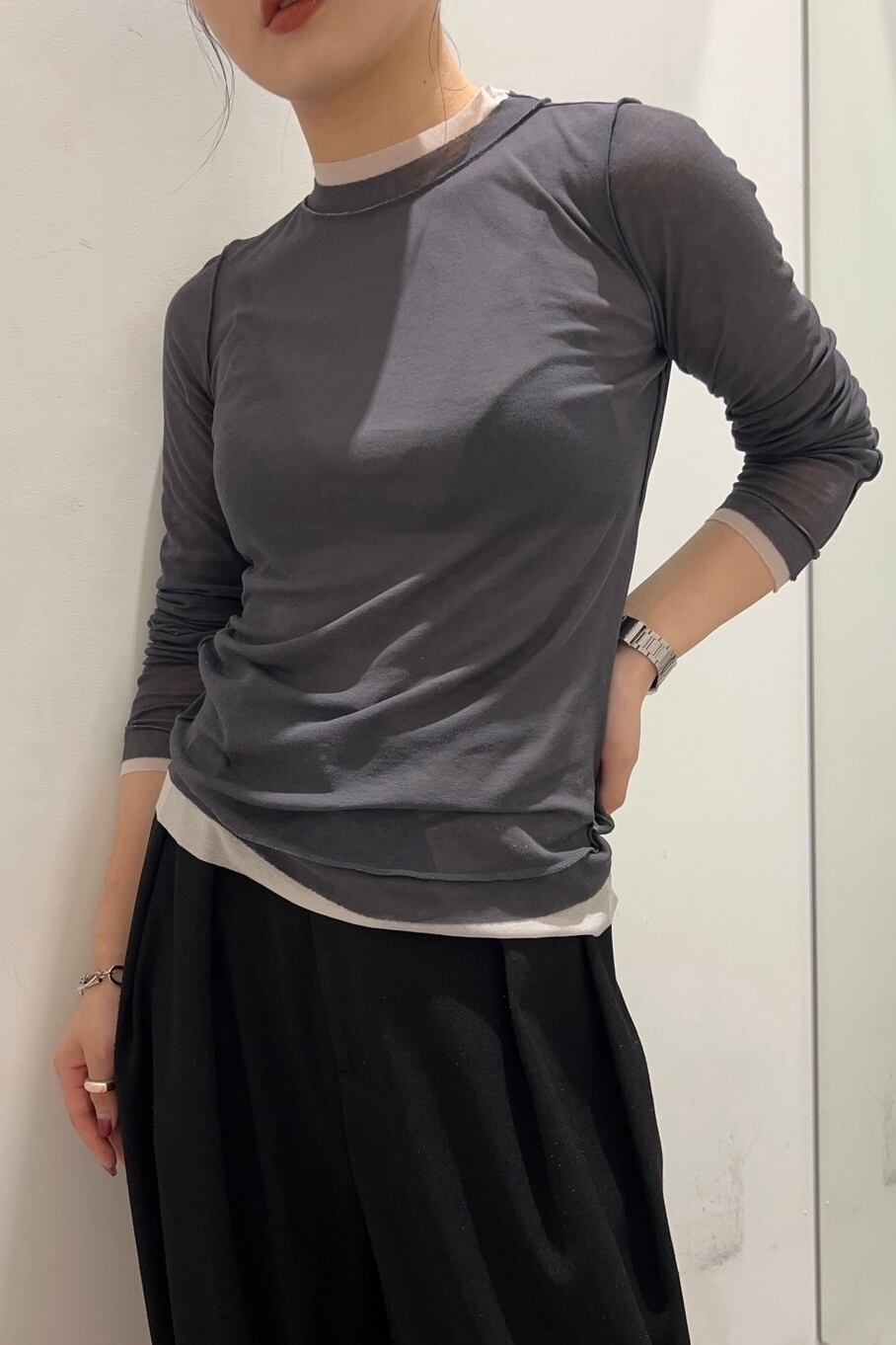 TODAYFUL Highgauge Layered Long T-shirts ハイゲージレイヤード 
