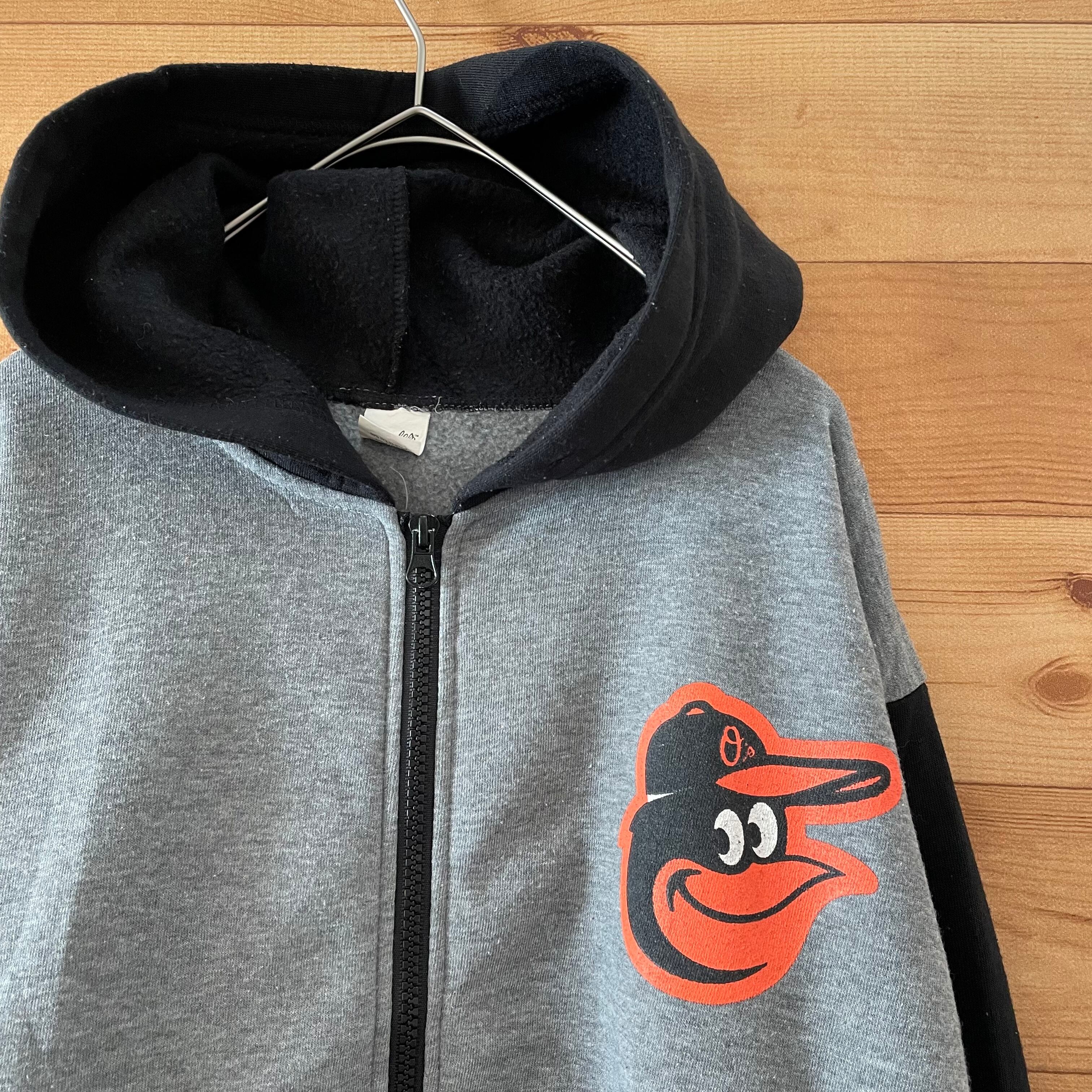 90年代 ラッセル Russell MLB BALTIMORE ORIOLES ボルチモアオリオールズ スウェットプルオーバーパーカー メンズS ヴィンテージ /eaa196345